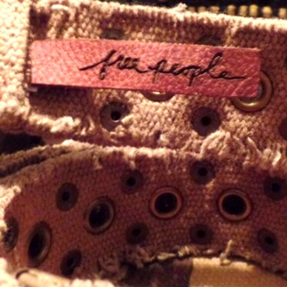Free People Thick Cloth Belt with Grommets & Studs M/L - Picture 6 of 6